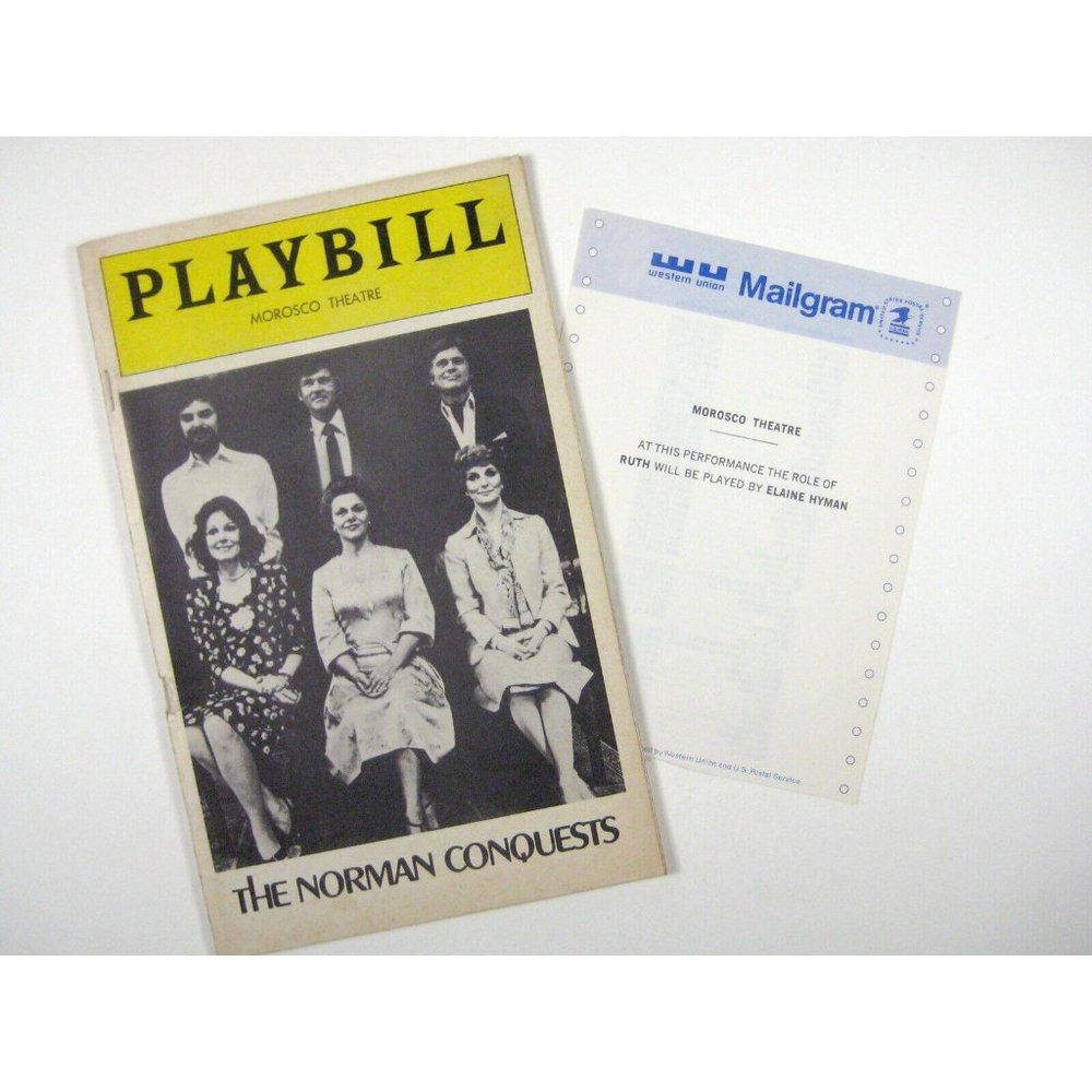 Norman Conquests Playbill 1976 Signed Richard Benjamin Prentice Don Murray